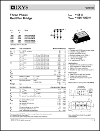 VUO50-08NO3 Datasheet