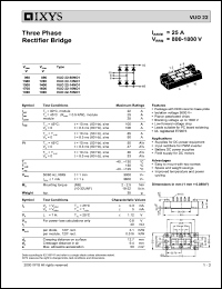 VUO22-08NO1 Datasheet