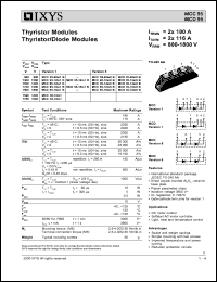 MCC95-16IO1 Datasheet