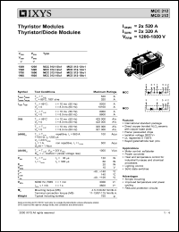 MCD312-14IO1 Datasheet