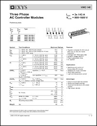 VWO140-08IO1 Datasheet