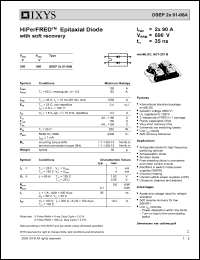 DSEP2X91-06A Datasheet