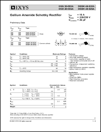 DGS20-025A Datasheet