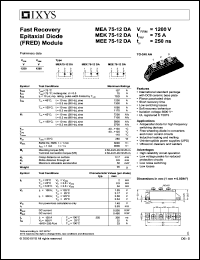 MEE75-12DA Datasheet