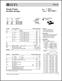 VBO40-16NO6 Datasheet