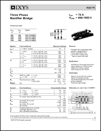 VUO70-08NO7 Datasheet