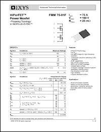 FMM75-01F Datasheet