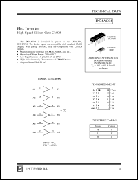 IN74ACT04D Datasheet