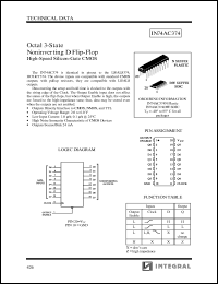 IN74AC374DW Datasheet