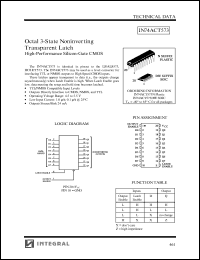 IN74ACT573DW Datasheet