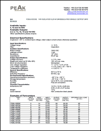 P2BU-0505E Datasheet