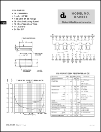 DA0885 Datasheet