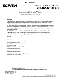 MC-4R512FKE6D-840 Datasheet