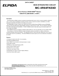 MC-4R64FKE8D-845 Datasheet