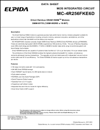 MC-4R256FKE6D-845 Datasheet