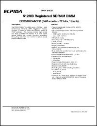 EBS51RC4ACFC-7A Datasheet