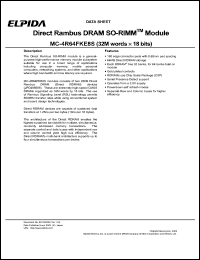 MC-4R64FKE8S-845 Datasheet