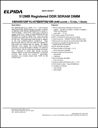 HB54A5129F1-10B Datasheet