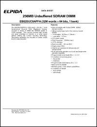 EBS25UC8APFA-75 Datasheet