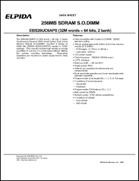 EBS26UC6APS-7A Datasheet