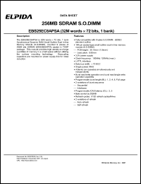 EBS25EC8APSA-75L Datasheet