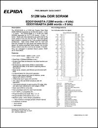 EDD5108ABTA-7A Datasheet