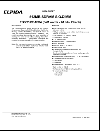 EBS52UC8APSA-7A Datasheet