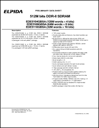 EDE5108GBSA-4A-E Datasheet