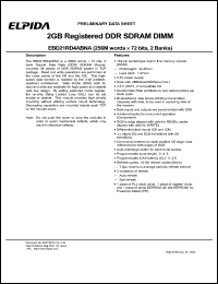 EBD21RD4ABNA-7A Datasheet