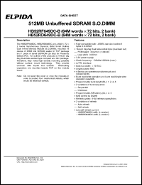 HB52RF649DC-75B Datasheet