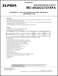 MC-4532CC727XFA-A75 Datasheet