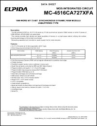 MC-4516CA727XFA-A75 Datasheet