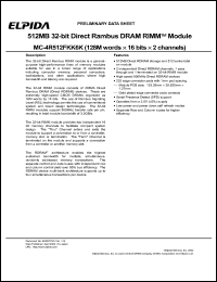 MC-4R512FKK6K-840 Datasheet