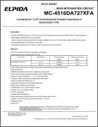 MC-4516DA727XFA-A75 Datasheet