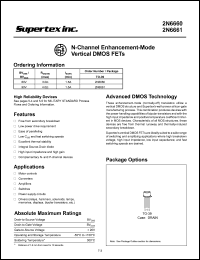 2N6660 Datasheet