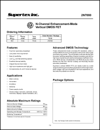 2N7000 Datasheet