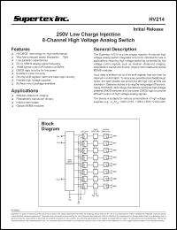 HV214X Datasheet