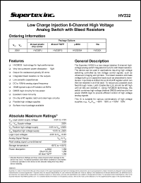 HV232X Datasheet