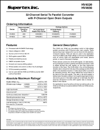 HV4530PJ Datasheet
