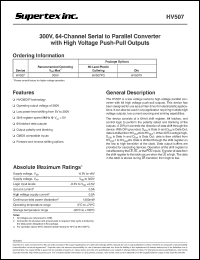 HV507X Datasheet