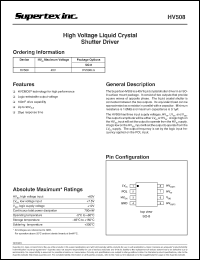 HV5530X Datasheet