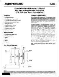 HV513 Datasheet