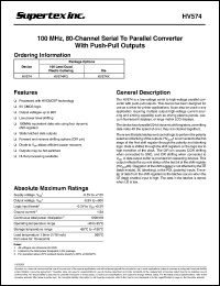 HV574X Datasheet
