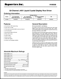 HV6008DJ Datasheet