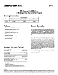 HV66PJ Datasheet