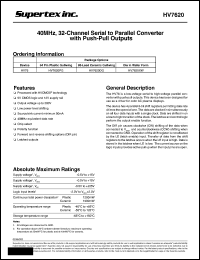 HV7620DG Datasheet