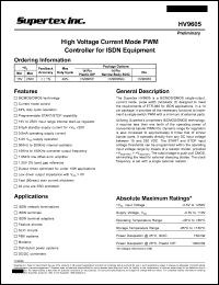 HV9606SP Datasheet