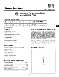 TN0106N3 Datasheet