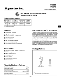 TN0610N5 Datasheet