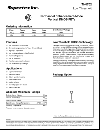 TN0702N3 Datasheet
